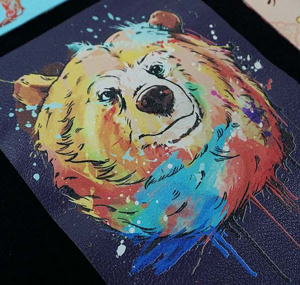 Suni Deri Üzerine Özel Baskı