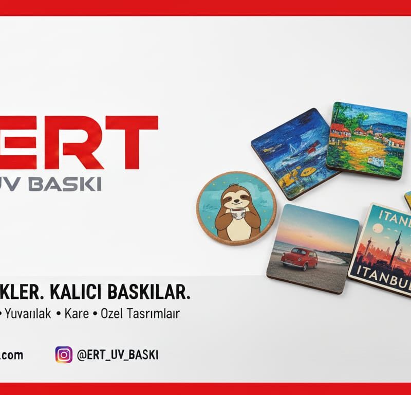 Özel Tasarım Bardak Altlığı: UV Baskı ile Şıklık